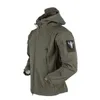 Shark Haut Soft Shell Taktische Jacke Männer Fleece Armee Militärische Wasserdichte Kampf Herren Jacken Mit Kapuze Jagd Windjacke Mäntel 3XL