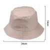 Berretti in cotone estivo pieghevole cappello unisex da donna protezione solare esterna solida pesca caccia spiaggia da uomo