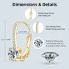 Ear Cuff Trendy 14k Gold Plated Earrings 2023 Silver Hoops 925 Dingle For Women Spak Back Earring Drop Girls Jewelry 231023