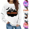 Hoodies للنساء رسالة رقمية مطبوعة هوديي فضفاضة غير رسمية Sudaderas de Mujeres Sudadera Mujer