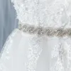 새로운 절묘한 손 꿰매는 허리 밴드 수제 손수 만든 비즈리 라인 스톤 허리 장식 웨딩 드레스 액세서리 신부 벨트