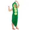 cosplay Eraspooky drôle dessin animé pois vert Pod famille correspondant tenue adulte nourriture combinaison Pourim carnaval fête Halloween Costumecosplay