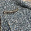 Giacche da donna Capispalla Giacca cardigan lavorata a maglia da donna vintage Scollo a V Moda con paillettes Catena Tweed Cappotto casual sciolto monopetto