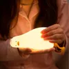 Veilleuses Canard Lumière LED USB Rechargeable Dessin Animé Silicone Sommeil Lampe de Table Pat Switch Enfants Enfant Chambre Ambiance Décor Cadeau