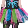 cosplay eraspooky halloween kostymer för kvinnor cosplay funky punky ben skalle skelett halloween kostym klänning och leggings setcosplay