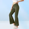 Yoga Split Flared Pants Women039s Leggings Vwaist Split Without Pocket High Waist Elastic Belly Closing Dance Pant Trouses5397519