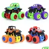 Akcesoria części bezwładne PL Back Stunt Car Kid Truck Toys for Boys Off-Road Pojazdy na cztery koła Model Baby Educational Chil OTDMP