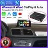 Nowy samochód bezprzewodowy Apple Carplay Android Auto Interfejs dla Audi A1 Q3 2012-2018 z lustrzanym linkiem Airplay Funkcje odtwarzania samochodu