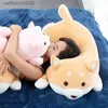 Other Toys Cartoon Plush Doll Fat Shiba Inu Corgi Dog Pillow Soft Stuffed Cute Animal Pillow Kawaii Kids Toys Birthday Gifts for ChildrenL231024