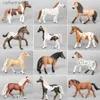 Andra leksaker realistiska vilda djurmodeller hästdjur Appaloosa Arabian Horse Action Figure Education Collection Figurin Toys for Kidl231024