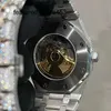 VVS orologio con diamanti fiore 2022 nuova lunetta grande Moissanite pietre di prova orologio PASS automatico uomini di alta qualità pieno ghiacciato zaffiro