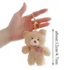 Keychains Kawaii 11cm Soft Keychain Plush Pendant DIY Trinket Kids Stuffed Animal Toys Bag Car Accessories