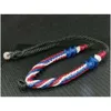 Other 5Mn Thickness Tricolor Handmade Wax Braided Cord One Hook Amet Necklace L52Cm. Jewelry Necklaces Pendants Otz3I