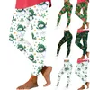 Damen-Leggings, Weihnachten, bedruckt, hohe Taille, lässig für Damen, mit Taschen, Kleidung, Damen-Shorts, Größe 8