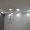 Światła sufitowe Czarna lampa Minimalistyczna lampa biała aluminiowa oprawa oświetleniowa do sypialni w salonie