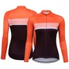 Racing Jackets Women Long Sleeve Cycling Jersey Outdoor Pro MTB Bicycle Girl Shirt Bike Jacket Road Sports Mountain Quality Clothing Lady