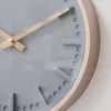 Relógios de parede rosa ouro design nórdico redondo silencioso moda relógio pendurado bateria operado relógios sala estar horloge murale decoração casa