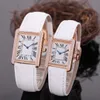 Womens Square Designer Diamond Watches عالية الجودة الحجم 35x25 29x22 Girls 'Valentine Gift Gift Quartz Motion Watch for Women