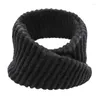 Scarves Warm Plush Knitted Collar Scarf For Women Turtleneck Neck Cover Fake Detachable Winter Windproof Wrap