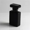 30ml Black and White glass perfume bottle atomizer transparent black spray bottle crystal transparent square