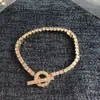 Chain Designer H Pig Nose Bracelet OT Buckle Bracelet Flash Diamond Female Full Diamond Bracelet 54OA