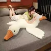 Andra leksaker 50-160 cm Big White Goose Plush Toys Big Duck Doll mjuk fylld djur som sovkudde kudde kudde julklappar till barn och flickorl231024