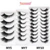 False Eyelashes 5 7 10Pairs Cat Eye Lash Makeup Women Lashes Wholesale Natural Faux Mink Cat's Eye Eyelashes 231024