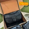 Marmont 디자이너 가방 3 크기 하트 숄더 가방 체인 크로스 바디 가방 기울기 고급 클래식 여성 가방 문자 핸드백 미니 지갑 작은 고급 핸드백