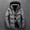 Herren Daunenparka Winter Warme Männer Jacke Mantel Lässig Herbst Stehkragen Puffer Dicker Hut Weiße Ente Parka Männlich Herren Winter Daunenjacke Mit Kapuze J231024