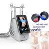 Nouveau Chaud froid Cryo peau froide température chaude Massage minceur corps Cryo visage Crio peau Machine alternant chaud et froid