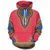 Customized Hoodies & Sweatshirts Mens Hoodie Pink African Traditional Unisex Casual Sports Sweater
