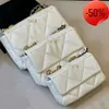 9a Bag Designer Shoulder Chain Cc Purse Women Handbag the Tote Crossbody Leather Clutch Classic 19 Flap Luxury Envelope Quality White Wallet Dd