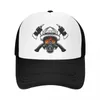 Ball Caps Mode Feuerwehrmann Schädel Trucker Hut Frauen Männer Einstellbar Unisex Feuerwehrmann Feuer Rettungs Baseball Kappe Frühling Snapback