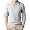 Maglioni da uomo Inverno Maglione con risvolto Uomo Caldo Moda Casual Pullover in maglia Uomo Coreano Maglione a maniche lunghe allentato Uomo Maglione Vestiti S-3XL231023