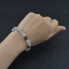 Bracelet à quartz en pierre naturelle de 8mm, cheveux noirs, pierres précieuses, pouvoir de guérison, perles d'énergie, pierre extensible élastique, perles rondes