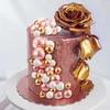 Outils de gâteau, boules vertes abricot, décorations DIY, cupcakes pour fête prénatale, mariage, baptême, filles et garçons