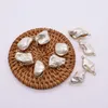 Naszyjniki wiszące naturalne słodkowodne barokowe złącze perłowe Uroki biżuterii do tworzenia bransoletki DIY Fashion Akcesoria