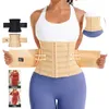 Waist Tummy Shaper MISTHIN Trimmer Corset Fitness Slimming Sheath Woman Flat Belly Belt Cincher Double Wrap Workout Trainer Shapewear 231024