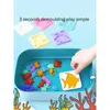 Bebek banyo oyuncakları büyülü su elf oyuncak kitleri çocuklar el yapımı diy yaratıcı resim çocuklar su eğlenceli oyuncak montessori okyanus hayvan hediyeleri 231024