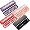 Cadeau cadeau 10pcs boîte de stylo de papier d'affaires noir pour l'emballage d'articles promotionnels boîte-cadeau de crayon avec fenêtre anniversaire faveurs de fête de Noël 231023