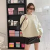 Clne Designer Sweater Lüks Moda Kadın Kazak Orijinal Yüksek kaliteli bütün kanca desen Beyaz Uzun Kollu Örme Yuvarlak Boyun