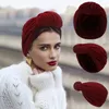 Vêtements ethniques Femmes Turban Coton Top Noeud Fleur Décor Headwrap Musulman Dames Couverture De Cheveux Bonnet Head Wear Solide Couleur Inde Chapeau