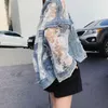 Women's Jackets Chaquetas Mujer Summer Spring Streetwear Embroidery Lace Patchwork Sexy Denim Jacket Women Frayed Tassel Loose Jeans Coat 231024