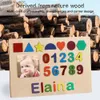Ander speelgoed Gepersonaliseerde naampuzzel Aangepaste educatieve houten puzzel Speelgoed voor peuters Creatief Vroeg leren Cadeaus voor babyjongen GirlL231024