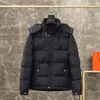 Luxo puffer jaqueta cáqui jaquetas preto parkas clássico casaco designer mulheres homens ganso roupas com capuz destacável outerwear quente burbreries casaco C202402