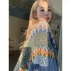 Женские свитера ZCSMLL, богемный вязаный плащ, накидка, осенний дизайн, свитер, пальто, кардиган, 2023, корейские модные индивидуальные пуловеры