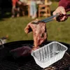 Estrarre contenitori monouso in foglio di alluminio vassoio torta barbecue padella imballaggio per alimenti contenitore da asporto forniture da cucina