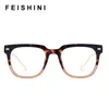 Lunettes de soleil Feishini Mignon Belles Lunettes Carrées Cadre Femmes Mode Bleu Lumière Bloquant Lunettes Femme