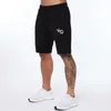 Herenshorts Joggers Gym Sport Fitness Katoen Dubbele ritssluiting Casual broek Outdoor Hardlopen Basketbaltraining Vijfpuntsbroek