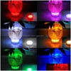 Autre éclairage LED 10 couleurs clignotantes changeantes lumières submersibles décoratives bol de poisson vase base lampe florale pour mariage Hallow Dhqqi